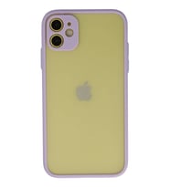 iPhone 11 Kılıf Montreal Silikon Kapak - Mor
