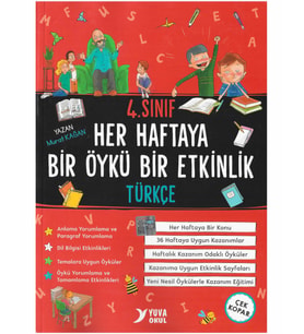 Yuva Yayınları 4. Sınıf Türkçe Her Haftaya Bir Öykü Bir Etkinlik 