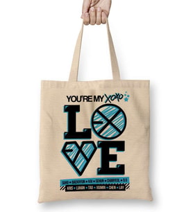 Exo Xoxo Love Bez Çanta Uzun Saplı