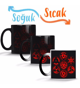 Sharingan Sihirli Kupa Bardak Porselen