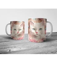 Pixxa Kedi Cat Optik İllüzyonlu Kupa Bardak Model 4