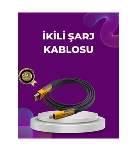 Type-C Hızlı Şarj Kablosu 120W Güç Destekli Dayanıklı Örgülü Tasarım