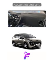PEUGEOT 3008 (2008-2016) Uyumlu Torpido Örtüsü Yansıma Önleyici Tam Koruma Kolay Montaj J8