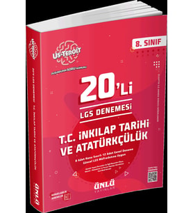 8. Sınıf Us Teroit 20 li T.C. İnkılap ve Atatürkçülük LGS Denemesi Ünlü Yayıncılık