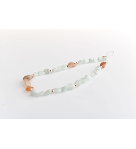 Larimar, Güneş Taşı Doğal Taş Telefon İpi (Karışık)