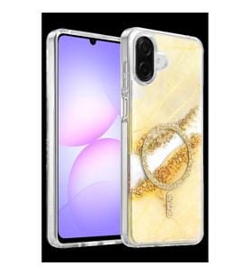 Northcity Onegif Samsung Galaxy A07 4g Lotus Simli Magsafe Kapak - Gümüş