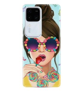 Vivo V30 Kılıf Desenli Silikon Sugar and Woman 1418