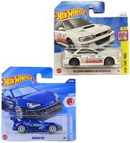 2 Araç Hot Wheels Set - Subaru BRZ & '98 Subaru Impreza 22B Sti Version (1/64)