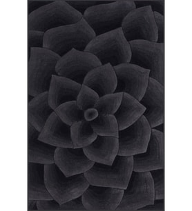 Eliana Home Baskılı, Yıkanabilir Kaymaz Taban Salon Halısı LNA1180 100x150 cm (Siyah)