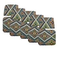 Knsz minder seti 5 li mazlum kilim desen oturma ve sırt tel sandalyesi minderi bir arada