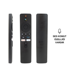 (SES KOMUTLU) XIAOMI MI BOX BT-MI01 NETFLIX-AMAZON PRIME TUŞLU UNIVERSAL KUMANDA