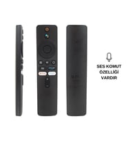 (SES KOMUTLU) XIAOMI MI BOX BT-MI01 NETFLIX-AMAZON PRIME TUŞLU UNIVERSAL KUMANDA