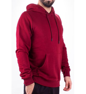 Twister 2732 Bordo Kapüşonlu Erkek Sweatshirt