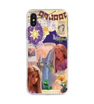 Iphone X ve XS Uyumlu Rapunzel Tasarımlı Şeffaf Telefon Kılıfı