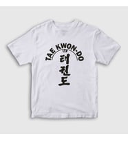 Presmono Unisex Çocuk Beyaz Itf Taekwondo Ufc Mma Tekvando T-Shirt 497689tt (Beyaz)