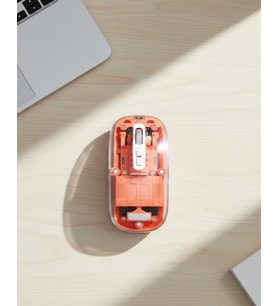 Bluetooth Usb Destekli Kablosuz Şeffaf Mouse Sessiz Kullanım - Lisinya