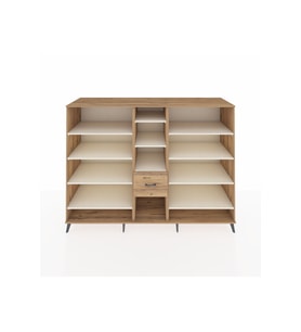 Kronos Dolap 11 Raflı 3 Çekmeceli  220x59x163 Çam-Aytaşı/Çam
