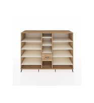 Kronos Dolap 11 Raflı 3 Çekmeceli  220x59x163 Çam-Aytaşı/Çam