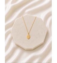 Kişiye Özel Minimal Çilek Figürlü Kolye 925K Gümüş (Gold)