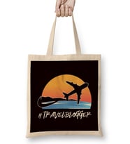 Travel Blogger Traveler Blogging Blog Wanderlust Adventure Bez Çanta Uzun Saplı