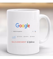 Google Tasarımlı Tükiyenin En Güzel Kızı Porselen ve Kulplu Bardak, Hediyelik Kupa Kişiye Özel-