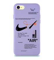 Apple iPhone 8 Uyumlu Lansman Kılıf Sneakers Tasarımlı Altı Kapalı İçi Kadife Kaplı Silikon Kapak (Şeffaf)