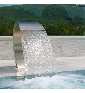 DEKOR HAVUZ 400x800 mm KOBRA TİPİ PASLANMAZ HAVUZ ŞELALE AISI 304 KALİTE