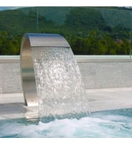 DEKOR HAVUZ 400x800 mm KOBRA TİPİ PASLANMAZ HAVUZ ŞELALE AISI 304 KALİTE