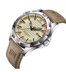 Naviforce Erkek Kol Saati Analog Deri Kordon 2095 (Kahverengi)