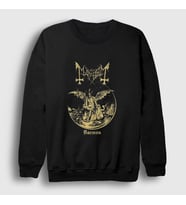 Presmono Unisex Siyah Daemon Mayhem Sweatshirt 64357tt