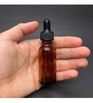 20Ml Kahverengi Cam Damlalıklı Şişe , Siyah Plastik Kapak , 20Cc Amber Cam Damlalıklı Şişe x 6 Adet