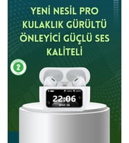 Yüksek Bass Ve Güçlü Ses Özellikli Akıllı Bluetooth Kulaklık Dokunmatik Kontrol (Çok Renkli)
