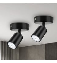 RİOLİGHT MODERN3 SİYAH 2Lİ SET MUTFAK,SALON,GİYİNME ODASI İÇİN GÜN İŞİĞI METAL SPOT(AMPUL DAHİL)
