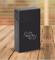 BK Gift Kişiye Özel İsimli Siyah Touch/Slender Boy Metal Sigara Kutusu-3