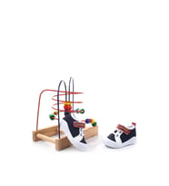 Şirin Bebe 3816 İlk Adım Ortopedik Erkek Bebek Yazlık Keten Ayakkabı