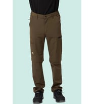 Erkek Düz Kaki Rüzgar Geçirmez Trekking Pantolonu Erciyes Outdoor Pantolon Dönüştürülebilir