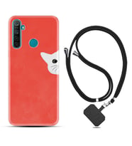 Realme 5i 5 Pro 6i 7 Pro 8 Kılıf Boyun Askılı Silikon Kedoş 1735