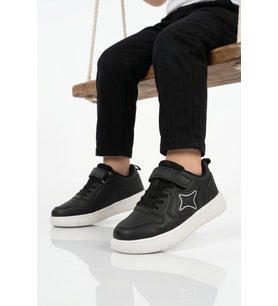 Cool GENİŞ KALIP Beyaz Cırtlı Hafif Unisex Çocuk Spor Ayakkabı Eldon P