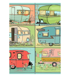 Fragmanlarda Kamp Glamping! Tablo Ahşap Poster Dekoratif