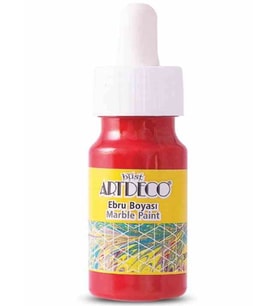 Artdeco Ebru Boyası Damlalıklı 30Ml Kırmızı - 2 adet