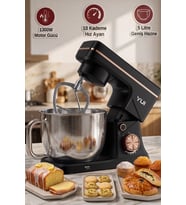 M108 Easy Chef Hamur Yoğurma Makinesi Stand Mikseri Siyah