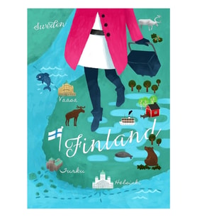 Finlandiya Tablo Ahşap Poster Dekoratifna Hoş Geldiniz