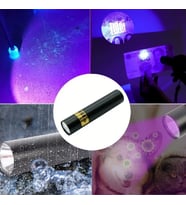 Mini Cep Boy USB İle Şarj Olan Oje Kurutucu Sahte Para Kontol LED UV Mor Işık El Feneri (5343)