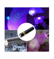 Mini Cep Boy USB İle Şarj Olan Oje Kurutucu Sahte Para Kontol LED UV Mor Işık El Feneri (5343)