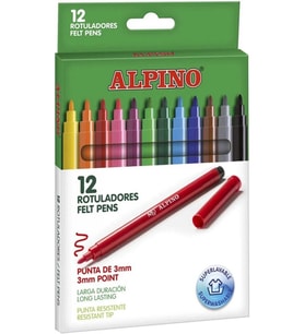 Keçeli Kalem 12 Renk Alpino 1 Adet Keçe Uçlu Kalem Rotuladores (Karışık)