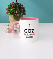 Göz Doktoru Kupa Bardak Pembe