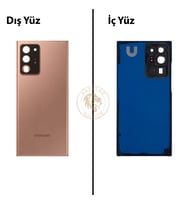 Samsung Note 20 Ultra Mistik Bronz Arka Pil Kapağı Batarya Kapağı Lazer Kesim Back Cover
