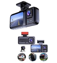 Ekranlı Sürüş Kaydedici Dvr Ön Ve Arka Kameralı Full Hd Çözünürlüklü