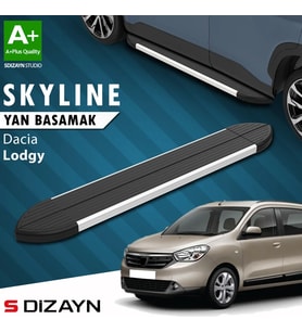 S-Dizayn Dacia Lodgy Skyline Aluminyum Yan Basamak 203 Cm 2012 Üzeri A+ Kalite
