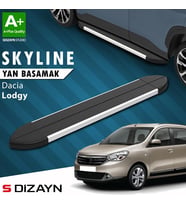 S-Dizayn Dacia Lodgy Skyline Aluminyum Yan Basamak 203 Cm 2012 Üzeri A+ Kalite